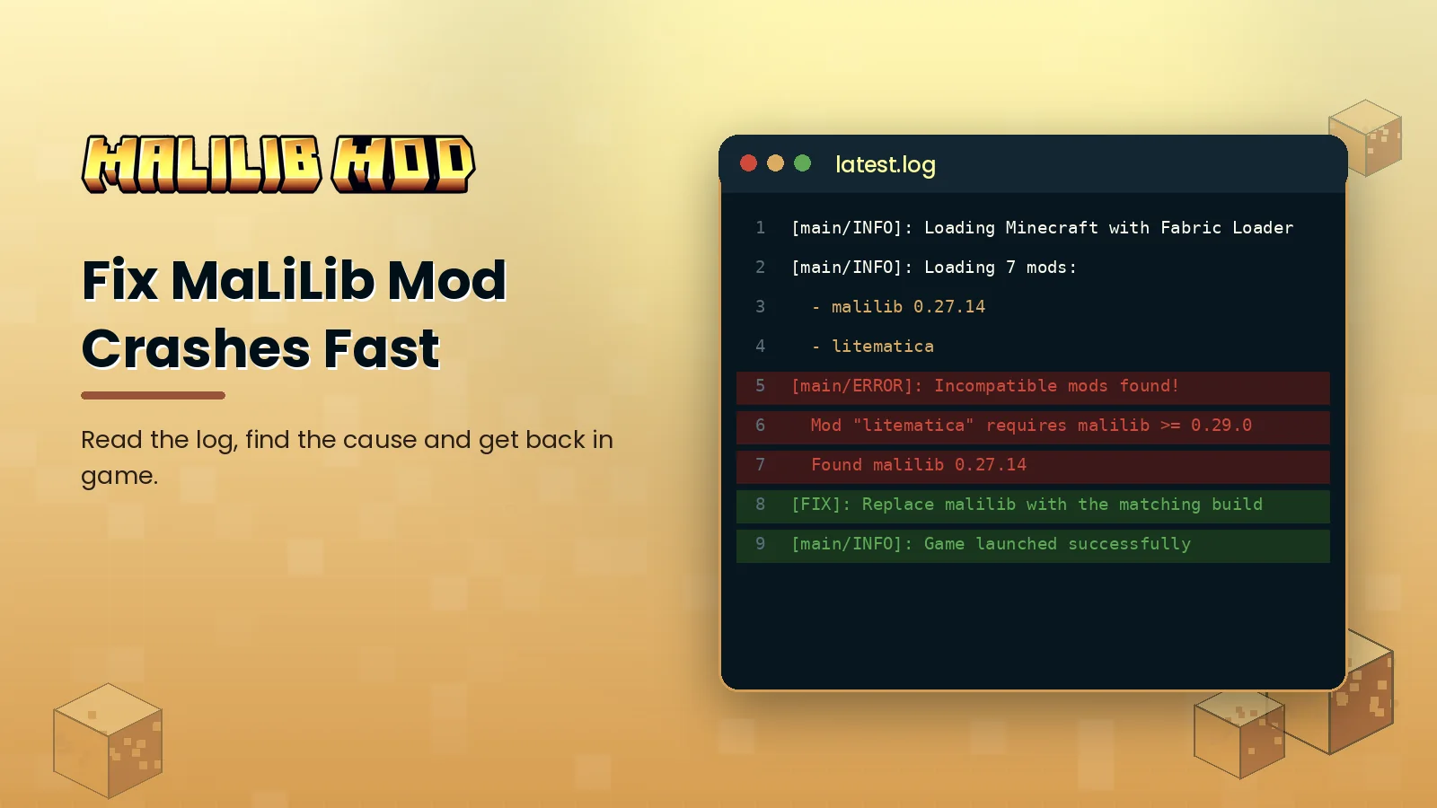 Fix MaLiLib Mod Crashes Fast feature image