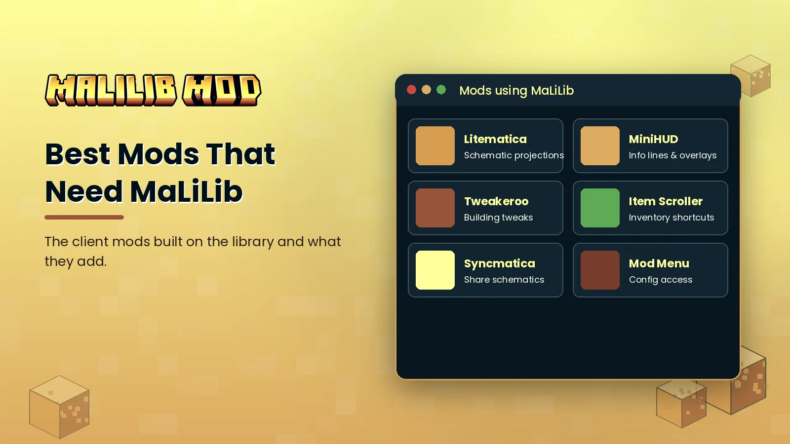 Best Mods That Need MaLiLib feature image